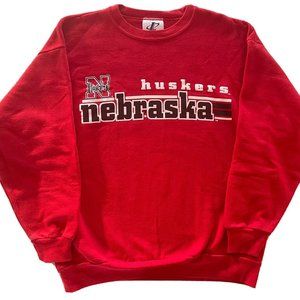Vintage 1990’s Nebraska Cornhuskers NCAA College Crewneck Sweatshirt Sweater L